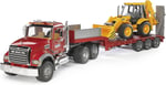 Bruder - Mack Granite Jcb Taşıyan Tır Ölçekli Model