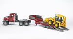 Bruder - Mack Granite Jcb Taşıyan Tır Ölçekli Model