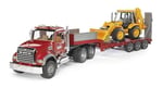 Bruder - Mack Granite Jcb Taşıyan Tır Ölçekli Model