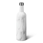 BrüMate Winesulator 25 oz Üç Duvarlı Yalıtımlı Şarap Kantini Paslanmaz Çelikten Üretilmiştir, 24 Saat Sıcaklık Tutma, Kırılmaz, Uyumlu Silikon Huni (Mermer) ile Birlikte Gelir