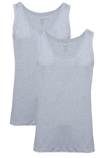 Bsm Erkek Ribana 2 li Atlet 14573 Gri Melanj 3XL