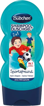 Bübchen Sport 2'si 1 Arada Çocuk Şampuan & Duş Jeli 230 mL - Seçenekler: SPORT, Frambuazlı
