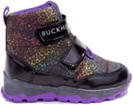 Buckhead 4183 Siyah Mor Snowshell Ortopedik Günlük Kız Çocuk Bot