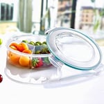 BUFFER® 3 Bölmeli Sızdırmaz Contalı Kilitli Kapaklı 1,35 Litre yuvarlak Erzak Saklama Kabı LC-500