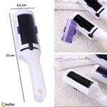 BUFFER® Evcil Hayvan Tüyü Saç Tüyü Toplayıcı Taşınabilir Elektrostatik Hazneli Kolay Kullanımlı Rulo Fırça