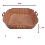 BUFFER® Renkli Isıya Dayanıklı Yıkanılabilir Silikon Fırın Ve Airfryer Kare Model Pişirme Matı 20 Cm (gri)