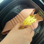 BUFFER® Renkli Isıya Dayanıklı Yıkanılabilir Silikon Fırın Ve Airfryer Kare Model Pişirme Matı 20 Cm (gri)