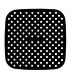 BUFFER® Renkli Isıya Dayanıklı Yıkanılabilir Silikon Fırın Ve Airfryer Kare Model Pişirme Matı 21,5 Cm (kırmızı)