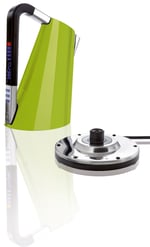 BUGATTI Vera, sıcaklık kontrolü ve zamanlayıcı, Kapasite 1.75 litre, 2400 W, Paslanmaz Çelik ile elektronik su ısıtıcısı (Yeşil Elma)