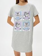 Bugs Bunny Gecelik Kısa Kollu Baskılı Lisanslı