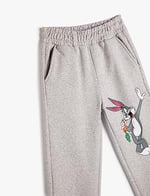 Bugs Bunny ve Tweety Jogger Eşofman Altı Şardonlu Cepli