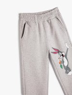 Bugs Bunny ve Tweety Jogger Eşofman Altı Şardonlu Cepli
