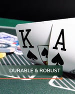 Bullets Playing Cards, 2 x 54 plastik poker kartı, ikili paket, 2 köşe işareti, jumbo endeksi, su geçirmez, oyun kartları