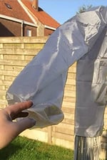 Bundera Brolly Gri Plaj Şemsiyesi Kılıfı Su Geçirmez Şemsiye Koruma Kılıfı Şemsiye Taşıma Çantası 150 X 20CM