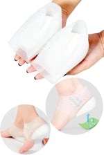 Bunyon Kadın Erkek Silikon Boy Uzatan Gizli Topuk Platform Çorap Topuk Dolgusu Ortopedik Boy Uzatıcı 3 Cm