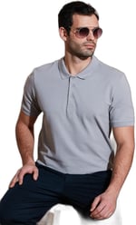 Buratti% 100 Pamuklu Polo T Shirt ERKEK POLO 5902127 İNDİGO M