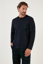 Buratti Ekoseli Cepli Beli Lastikli% 100 Pamuk Regular Fit Pijama Takımı Erkek PİJAMA TAKIMI 6572001