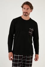 Buratti Ekoseli Cepli Beli Lastikli% 100 Pamuk Regular Fit Pijama Takımı Erkek PİJAMA TAKIMI 6572001