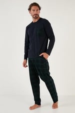 Buratti Ekoseli Cepli Beli Lastikli% 100 Pamuk Regular Fit Pijama Takımı Erkek PİJAMA TAKIMI 6572001