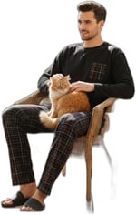 Buratti Ekoseli Cepli Beli Lastikli% 100 Pamuk Regular Fit Pijama Takımı Erkek PİJAMA TAKIMI 6572001