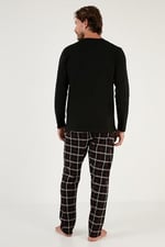 Buratti Ekoseli Cepli Beli Lastikli% 100 Pamuk Regular Fit Pijama Takımı Erkek PİJAMA TAKIMI 6572001