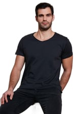 Buratti Pamuklu Slim Fit V Yaka Basic T Shirt Erkek T SHİRT 5412001