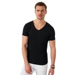 Buratti Pamuklu Slim Fit V Yaka Basic T Shirt Erkek T SHİRT 5412001