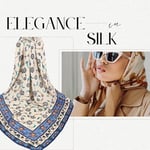 'BURSA İPEQ Hijab Scarf for Women | Lightweight Hair Scarves Islamic Turban | 35'' - 35'' Silk Like Head Scarfs Seasonal Shawl'