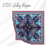 'BURSA İPEQ Hijab Scarf for Women | Lightweight Hair Scarves Islamic Turban | 35'' - 35'' Silk Like Head Scarfs Seasonal Shawl'