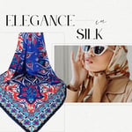 'BURSA İPEQ Hijab Scarf for Women | Lightweight Hair Scarves Islamic Turban | 35'' - 35'' Silk Like Head Scarfs Seasonal Shawl'