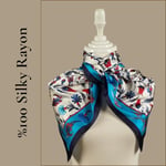 'BURSA İPEQ Hijab Shawl for Women | 22'' - 61'' Silk Like Seasonal Long Scarf | Patterned Hair Scarves Islamic Turban'