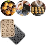 Busstier 12 Bölmeli Premium Metal Muffin ve Cupcake Tepsisi - Yapışmaz, Eşit Pişirme Özellikli Kalıp