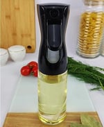 Busstier Airfryer için Pratik Cam Sprey Yağdanlık ve Sirke Püskürtücü (Siyah)