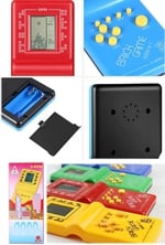Busstier Nostaljik Tetris El Atarisi Pilli Taşınabilir Retro Oyun Konsolu Unutulmayan Atari Oyunu