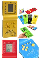 Busstier Nostaljik Tetris El Atarisi Pilli Taşınabilir Retro Oyun Konsolu Unutulmayan Atari Oyunu