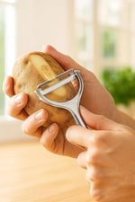 Busstier Profesyonel Paslanmaz Çelik Çift Bıçaklı Soyacak, Jülyen ve Standart Soyucu Başlıklı, Ergonomik Saplı Çok Amaçlı Meyve Sebze Soyacağı, Patates, Salatalık, Kabak ve Havuç için Pratik Mutfak Al