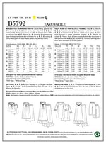 BUTTERICK B5792 kesim kalıbı için dikiş, şık, gösterişli, modaya uygun, BTK 5792 Y (XSM-MED)32-40