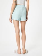 Buttoned Elastic Waist Pyjama Bottom