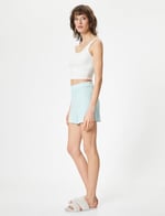 Buttoned Elastic Waist Pyjama Bottom