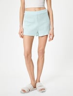 Buttoned Elastic Waist Pyjama Bottom
