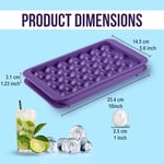 Büyük Küre Buz Kalıbı 33 Adet Buz - Yuvarlak buz kalıbı, Shot Bardağı Buz Kalıbı, Bardak Buz Kalıbı, Buz Kabı, Buzluk Kabı (1, Pembe, 33 PCS) - Seçenekler: 33 PCS, 66 pCS