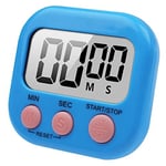 Büyük LCD Ekran Dijital Pişirme Zamanlayıcı Mutfak Zamanlayıcı Geri Sayım ve Kronometre ile. Yemek pişirme, Fitness, Çocuk Çalışması İçin Büyük Bip Sesli Alarm (MAVİ)
