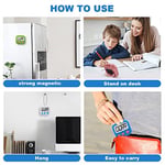 Büyük LCD Ekran Dijital Pişirme Zamanlayıcı Mutfak Zamanlayıcı Geri Sayım ve Kronometre ile. Yemek pişirme, Fitness, Çocuk Çalışması İçin Büyük Bip Sesli Alarm (MAVİ)