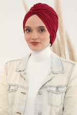 Büzgülü Penye Bone,B-1 Bordo