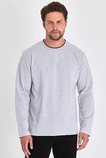 BY COMEOR Çift Bisiklet Yaka Standart Rahat Kesim Erkek Sweatshirt