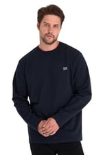 BY COMEOR Erkek Çift Bisiklet Yaka Baskı Detaylı Standart Rahat Kesim Sweatshirt CMRE72