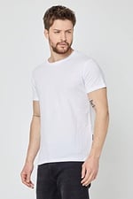 BY COMEOR Erkek Çok Renkli T- Shirt Regular Fit Rahat Kesim Bisiklet Yaka 5'li Basic Tişört Paketi