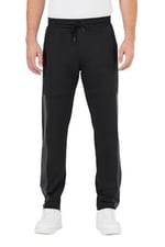 BY COMEOR Erkek Siyah Standart Fit Normal Kesim Düz Paça Cep Fermuarlı Rahat Jogger Eşofman Altı