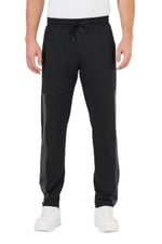 BY COMEOR Erkek Siyah Standart Fit Normal Kesim Düz Paça Cep Fermuarlı Rahat Jogger Eşofman Altı