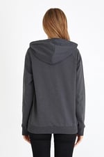 BY COMEOR Kadın Basic Kapüşonlu Regular Fit Rahat Sweatshirt